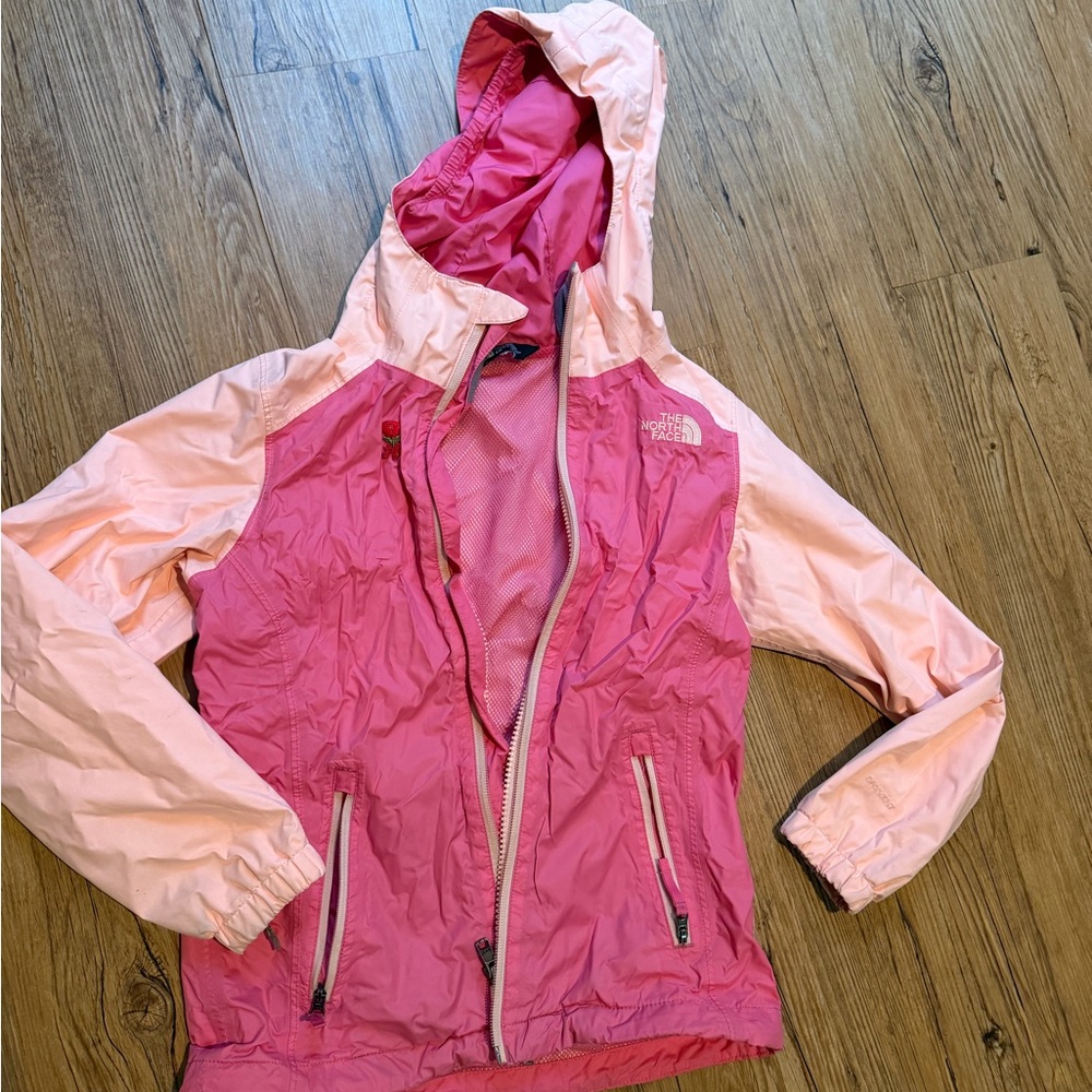 The North Face Coral Pink Jacket with fleece removable insert